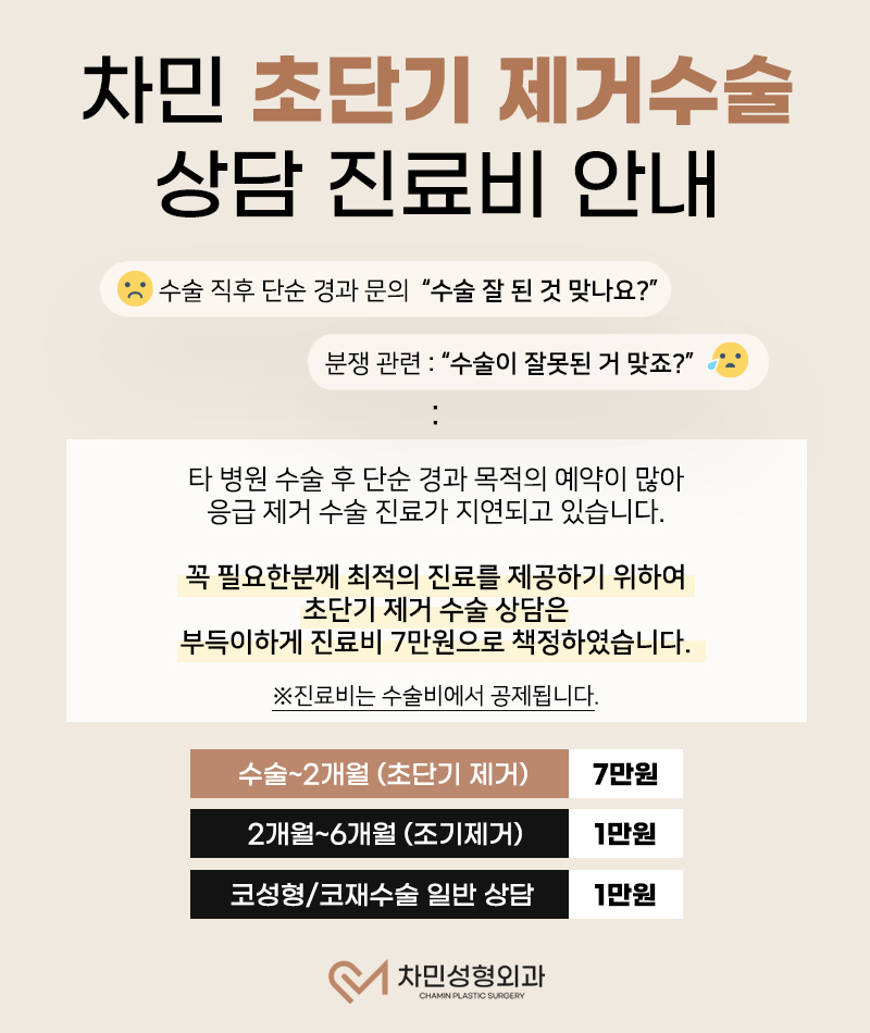 [차민 공지사항] 상담 진료비 안내 관련 이미지 1
