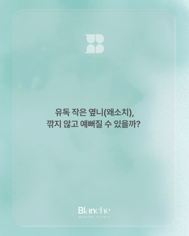 유독 작은 옆니(왜소치), 깎지 않고 예뻐질 수 있을까? 관련 이미지 1