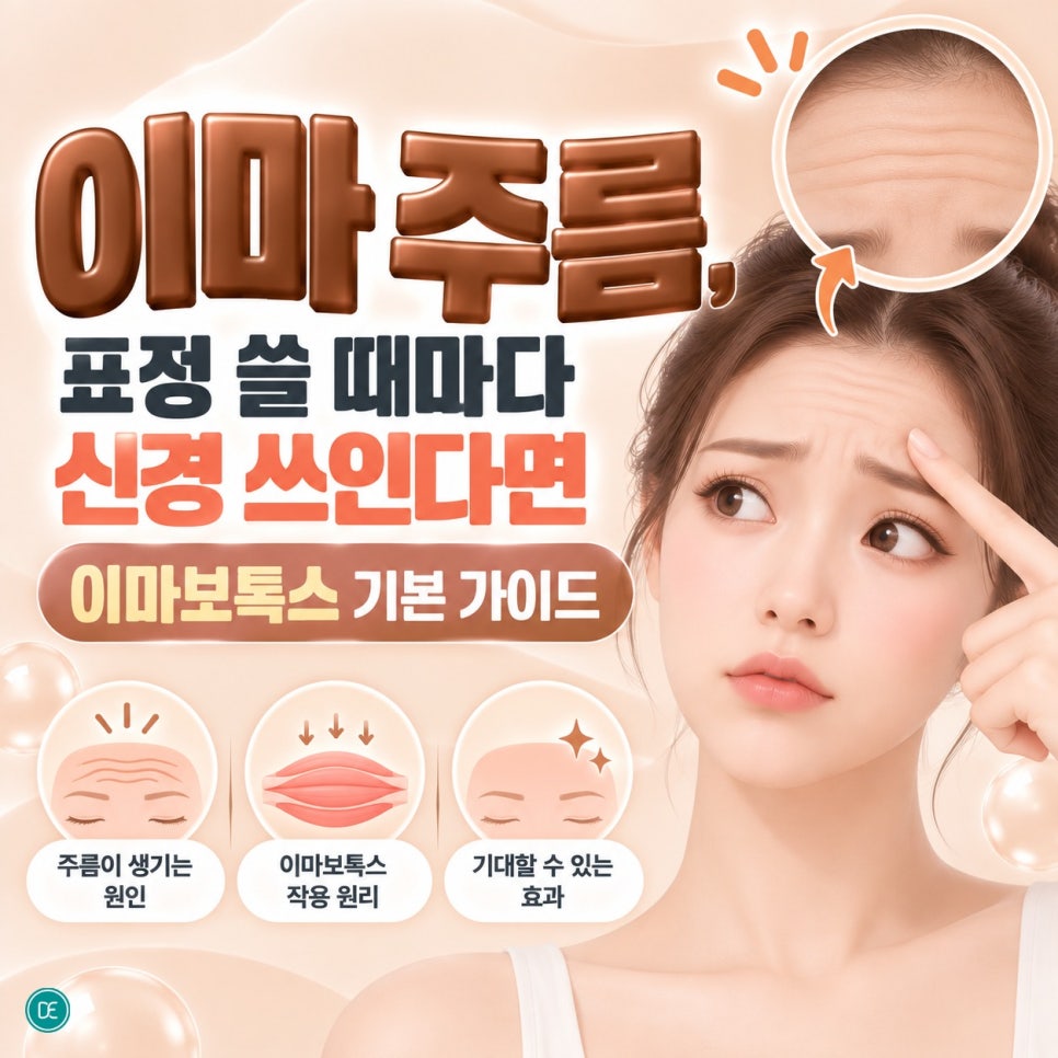 영종도보톡스 이마 주름, 표정 쓸 때마다 신경 쓰인다면 — 이마보톡스 기본 가이드 관련 이미지 1