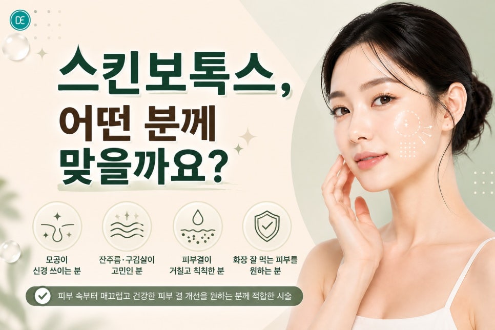 대치동 스킨보톡스, 모공이랑 구김살 때문에 고민이라면 읽어보세요 관련 이미지 4