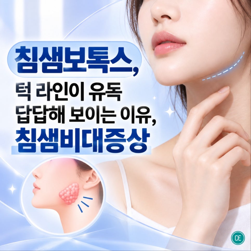 안산침샘보톡스, 턱 라인이 유독 답답해 보이는 이유, 침샘비대증상 관련 이미지 1