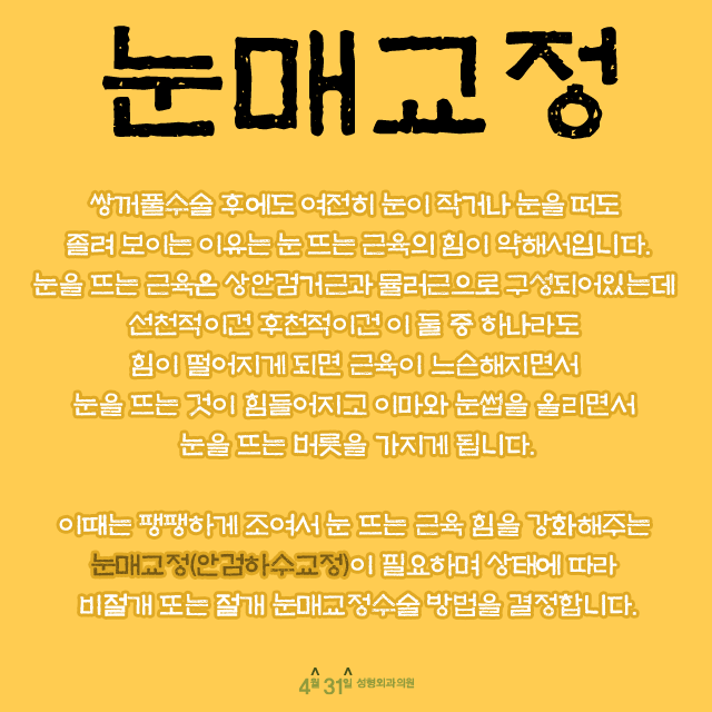 강남눈매교정 4월31일성형외과의원은 안심 관련 이미지 1