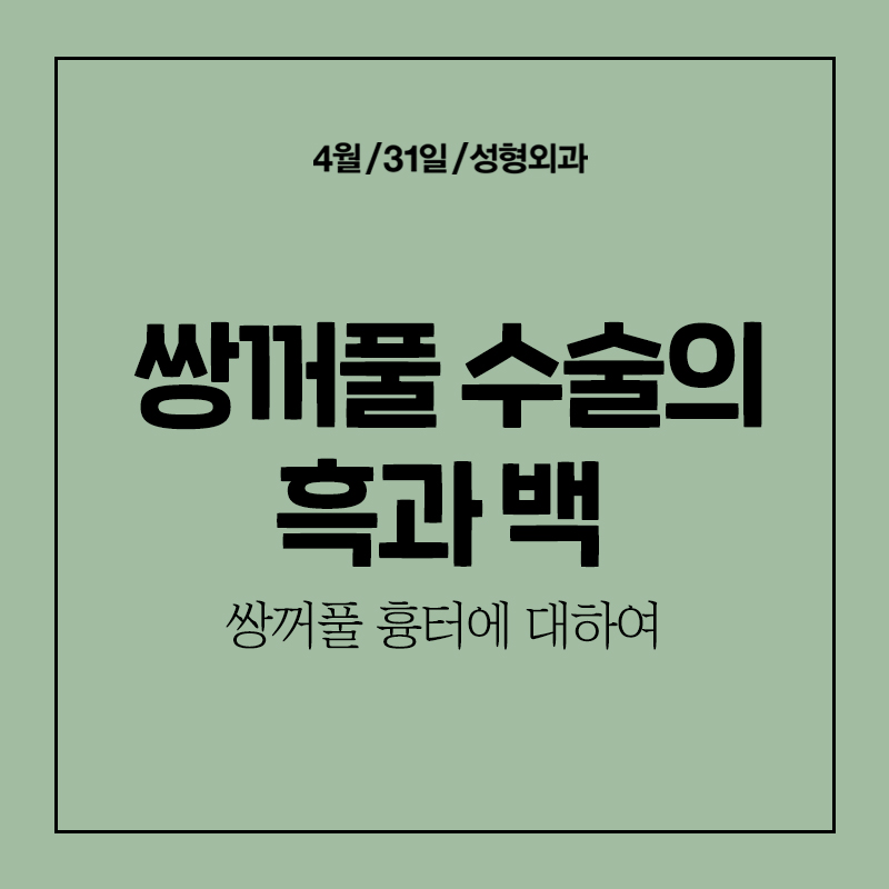 [Eye Plastic Surgery] The Dark and Light Sides of Eye Plastic Surgery - About Scars from Double Eyelid Surgery image 1