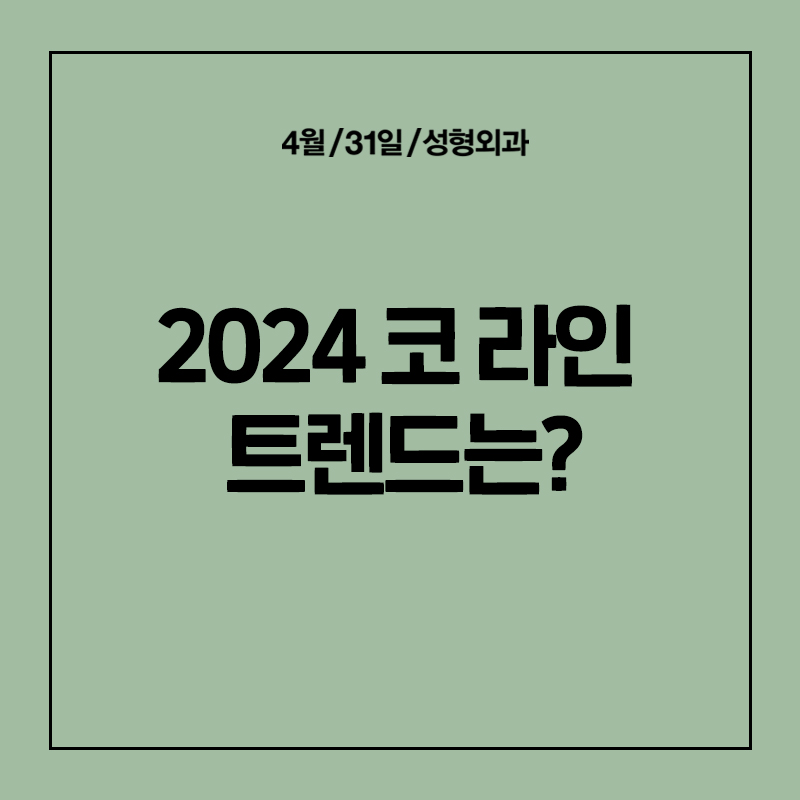 [Rhinoplasty] A Thorough Look at the 2024 Nose Trend! - An Analysis of Current Nose Trends image 1