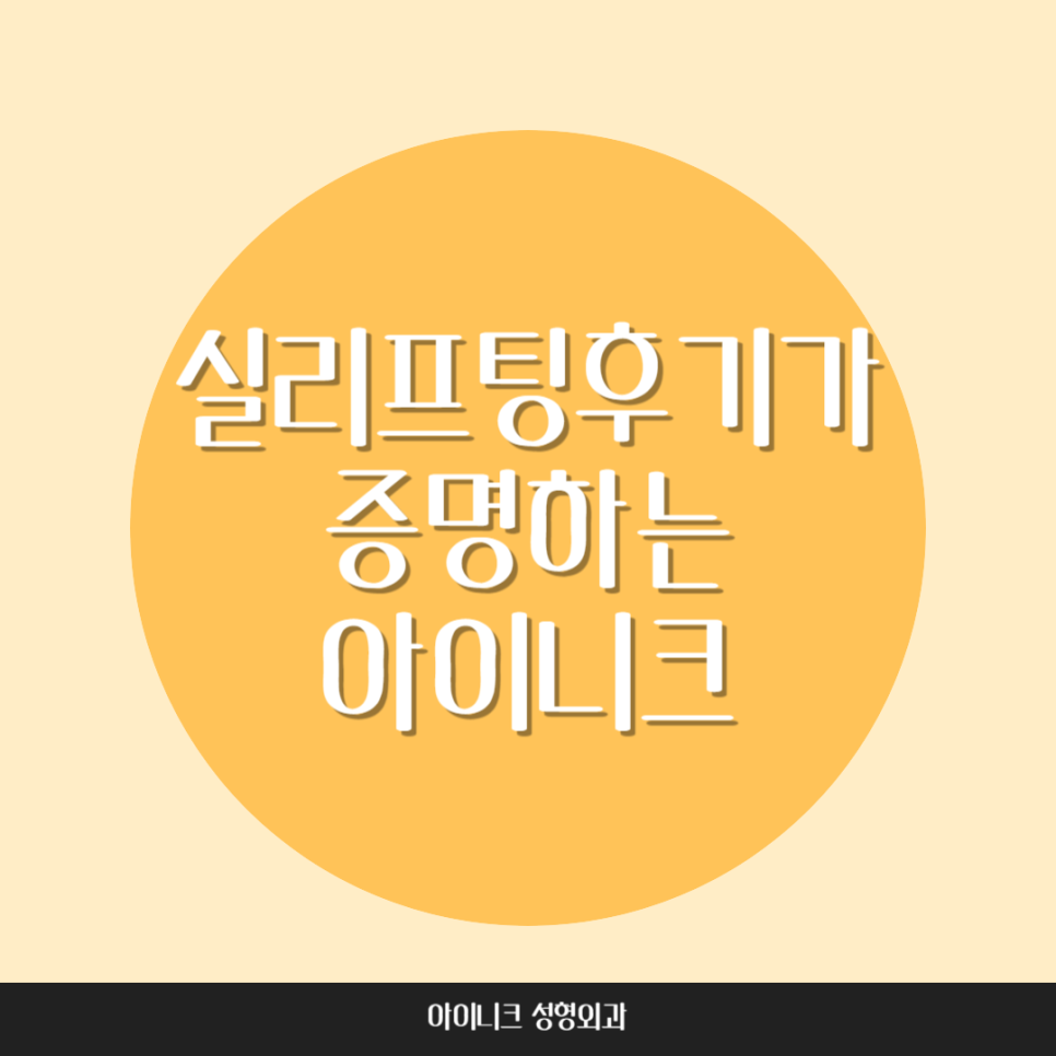 실리프팅후기가 증명하는 아이니크 관련 이미지 1