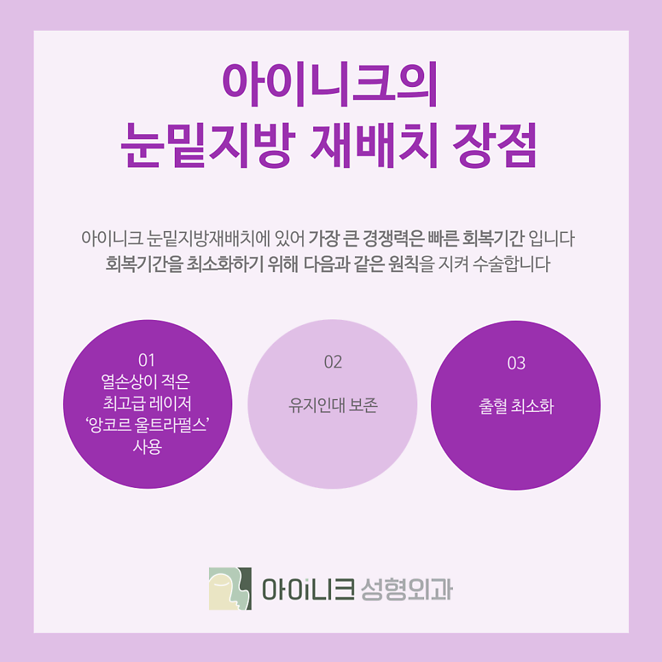 눈밑지방재배치통증 멍 붓기가 적은 아이니크의 노하우 관련 이미지 6