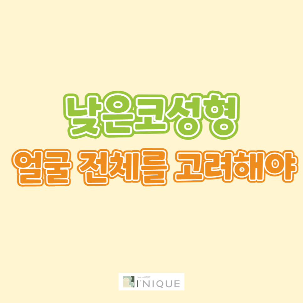 낮은코성형, 얼굴 전체를 고려해야 합니다. 관련 이미지 1
