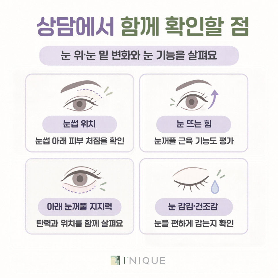 중년 눈성형 병원, 눈썹밑 리프팅과 하안검 성형술은 어떻게 살펴볼까요? 관련 이미지 2