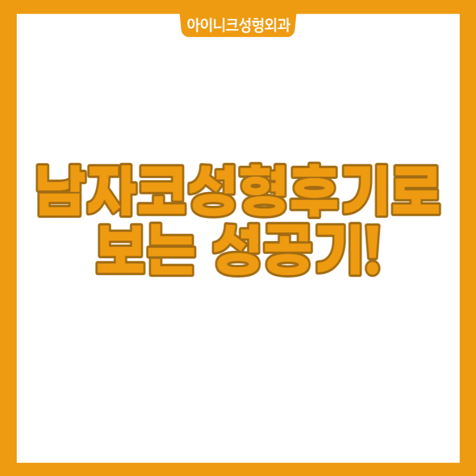 남자코성형후기 모음 - 낮은 코, 매부리코, 미간꺼짐 개선 효과를 확인해보세요 관련 이미지 1