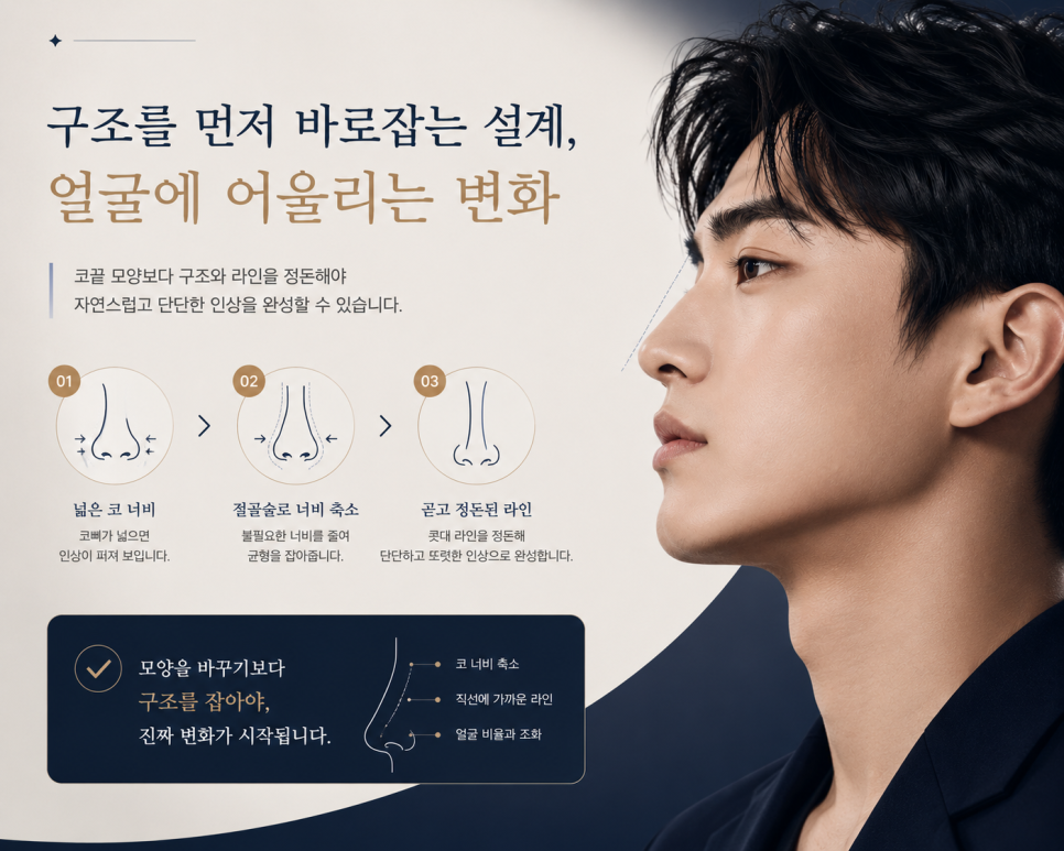 남자 코성형 여성과 확연히 다른 디자인 포인트 관련 이미지 9
