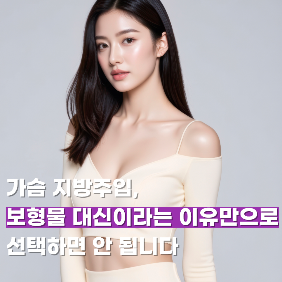 가슴 지방주입, 보형물 대신이라는 이유만으로 선택하면 안 됩니다 관련 이미지 1