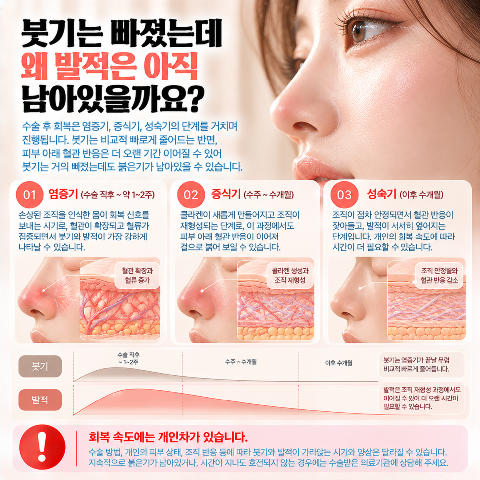 코수술 후 코끝이 빨개짐, 언제 병원 가야 할까? 관련 이미지 4