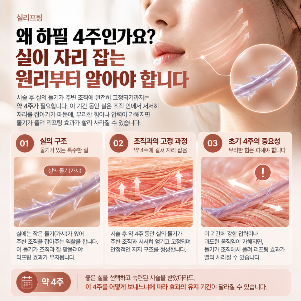 실리프팅주의사항, 시술 후 4주가 결과를 결정합니다 관련 이미지 2