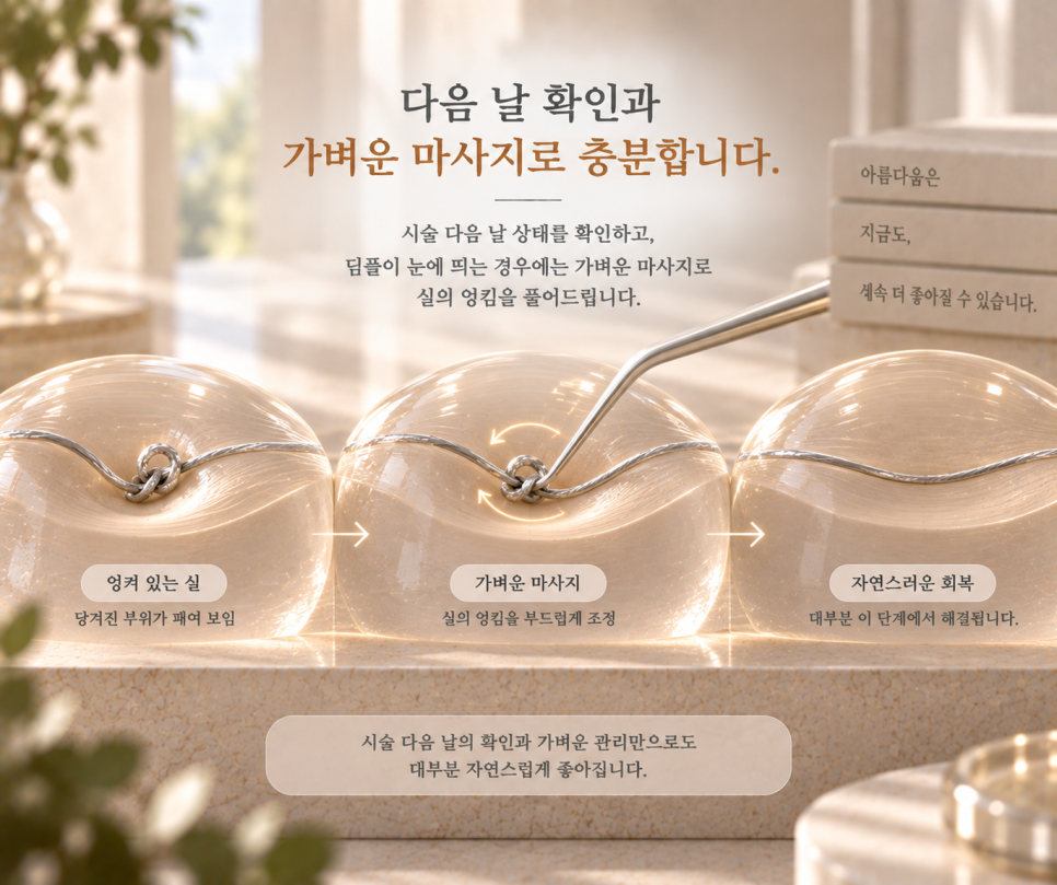 실리프팅 딤플 패임, 오래 남는다면 교정이 필요할까? 관련 이미지 3