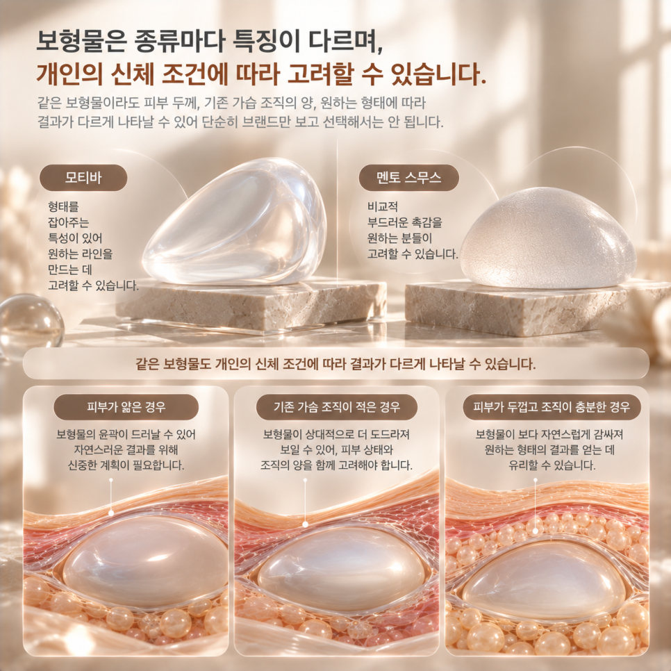 압구정 가슴수술, 보형물 선택부터 틀리면 결과도 틀립니다 관련 이미지 2