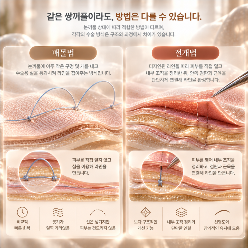 쌍꺼풀수술 종류, 내 눈에 맞는 방법은 절개일까요 매몰일까요 관련 이미지 3