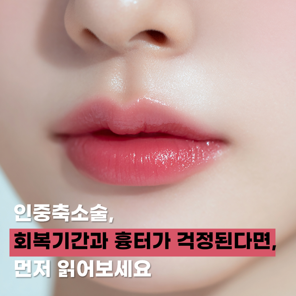 인중축소술 회복기간, 흉터가 걱정된다면 먼저 읽어보세요 관련 이미지 1