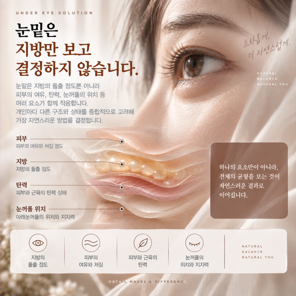 하안검수술, 지방만 뺀다고 해결될까요? 중장년 눈밑이 다른 이유 관련 이미지 5