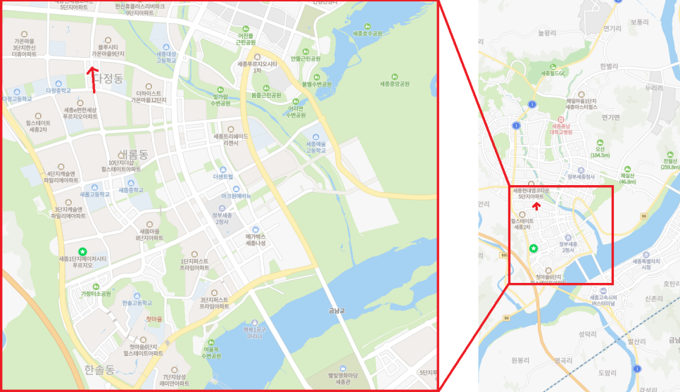 블랙박스로 새롬동, 다정동, 종촌동, 도담동 상권 드라이브 관련 이미지 2