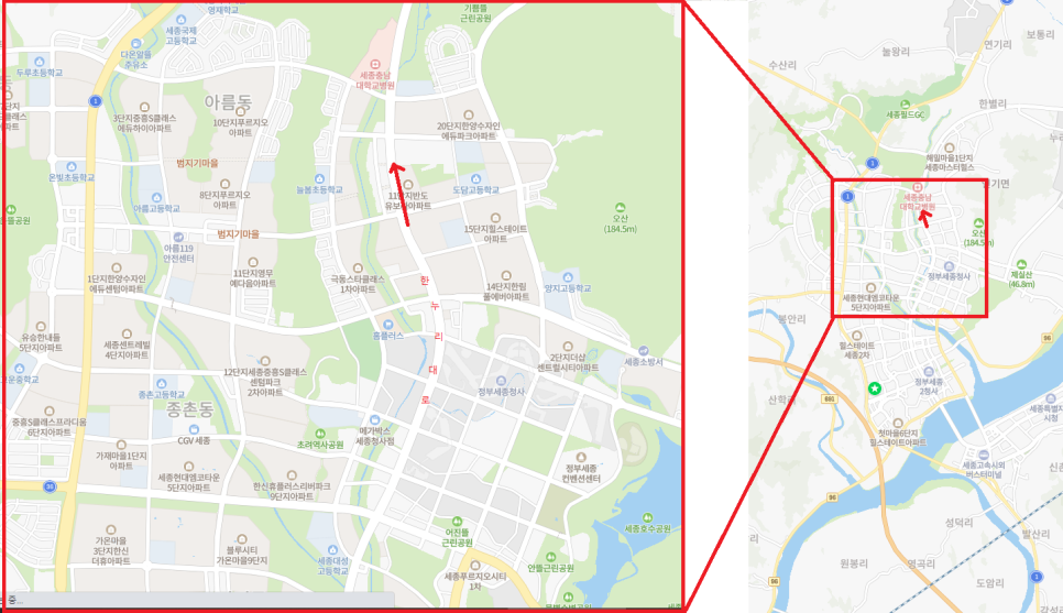 블랙박스로 새롬동, 다정동, 종촌동, 도담동 상권 드라이브 관련 이미지 4