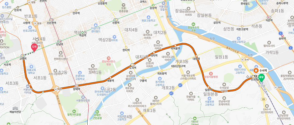 🚌서울 고속버스터미널에서 재주좋은치과 오는 길찾기 (서초10 마을버스) 관련 이미지 2