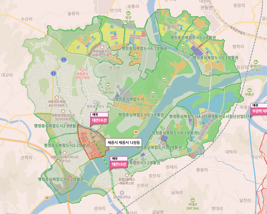 세종시 나성동이 확고한 1등 입지가 되려면 관련 이미지 1