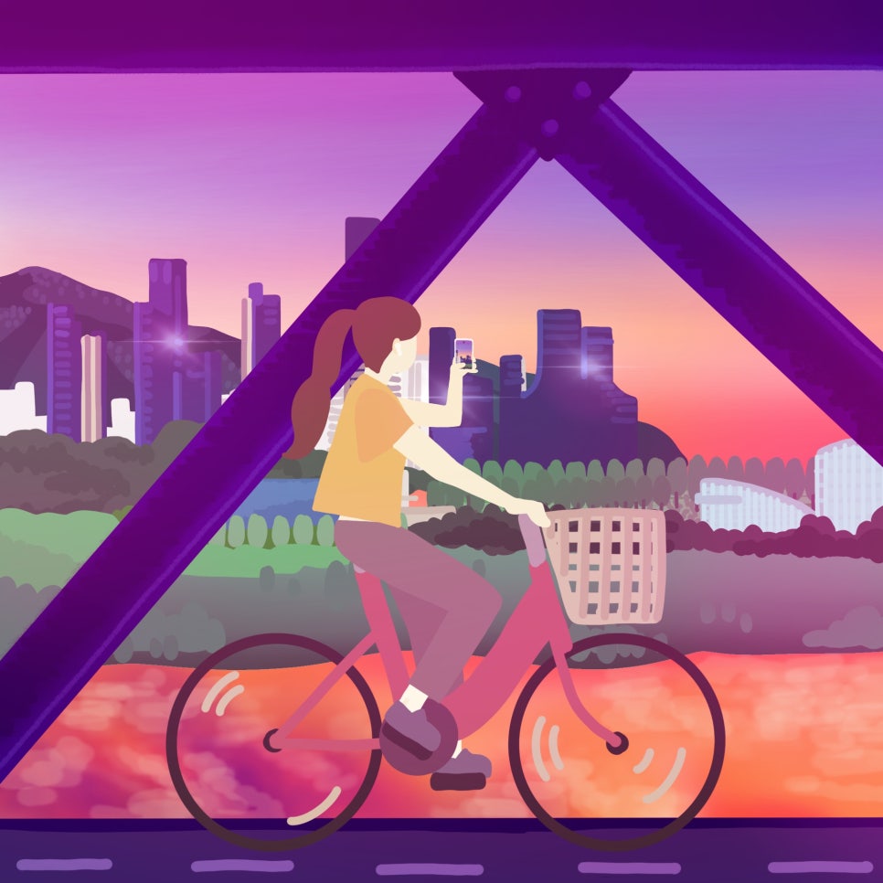 세종 금강보행교 노을 (세종 한 장) 관련 이미지 1