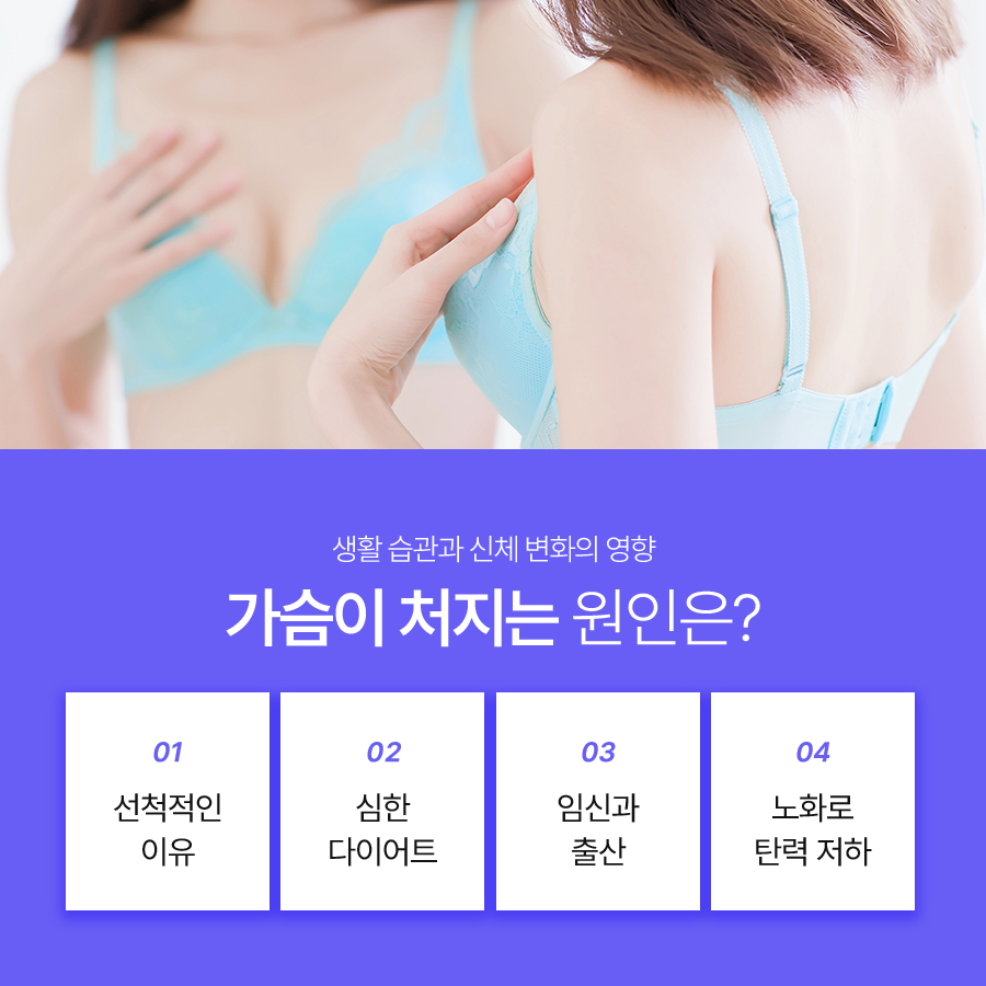 처진가슴수술비용, 처짐 정도에 따른 교정방법 관련 이미지 3