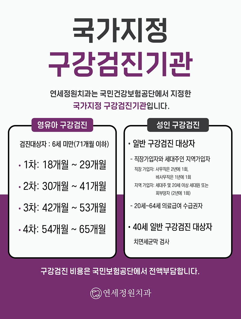 대치동치과 구강검진 및 스케일링 건강보험 혜택 관련 이미지 2
