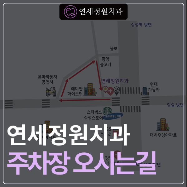 Directions to the Parking Lot (Daechi-dong Yonsei Garden Dental Clinic) image 1