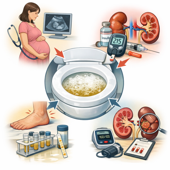 A Lot of Foam in My Urine: Proteinuria Symptoms (Pregnancy, Diabetes, Causes) image 3