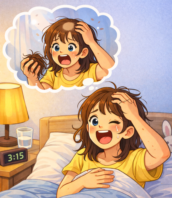 머리 빠지는 꿈(한웅큼, 감다가)해몽은? 관련 이미지 1