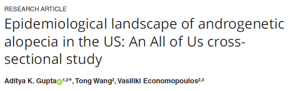 Androgenetic Alopecia (Hereditary Hair Loss): Epidemiological Features Seen Through the Latest U.S. Research image 2