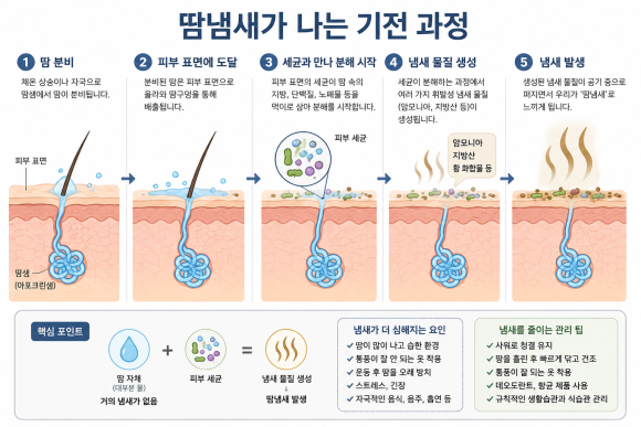 땀냄새 심해지는 이유, 갑자기 체취가 강해졌다면 확인해 보세요 관련 이미지 2