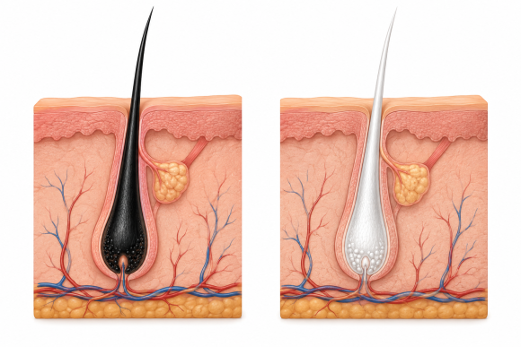 Why Do Gray Hairs Appear Only on the Sideburns? What Causes Gray Hair to Cluster There? image 3