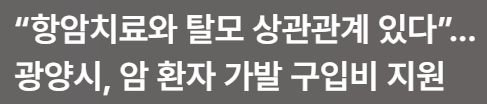 항암치료 탈모 가발 지원, 암 환자 제도는 어디까지 왔을까? 관련 이미지 2
