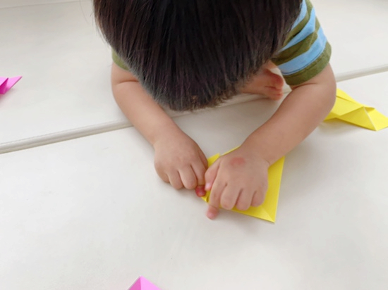 오원장의 육아일기 : 33개월아기 준수 엄마랑 우주선종이접기 아주쉬운종이접기🥰😘 관련 이미지 14