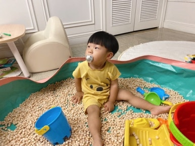 오원장의 육아일기: 집콕템 편백나무 큐브칩 편백칩 놀이 관련 이미지 4