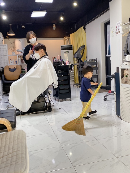 오원장의 육아일기: 22개월 아기 머리자르기😅😅 관련 이미지 14