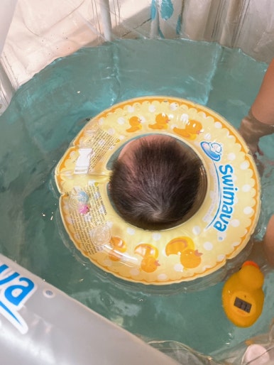 오원장의 육아일기: 스위마바 목튜브부터~ 스윔비 유아 튜브 , 구명조끼, 뽀로로 보행기 튜브까지 시기별 사용추천! &hearts;준수는 물놀이를 좋아해&hearts; 관련 이미지 13