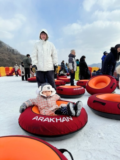 오원장의 육아일기: 눈썰매장 추천 곤지암리조트 ⛄50개월 준수랑 눈썰매장⛄🥰 관련 이미지 32