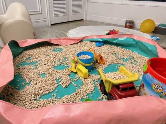 오원장의 육아일기: 집콕템 편백나무 큐브칩 편백칩 놀이 관련 이미지 17