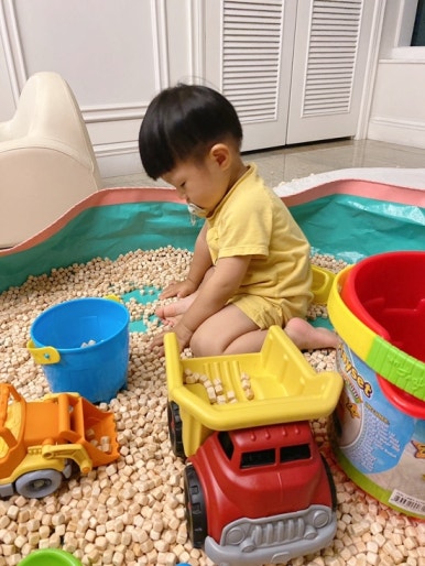 오원장의 육아일기: 집콕템 편백나무 큐브칩 편백칩 놀이 관련 이미지 6