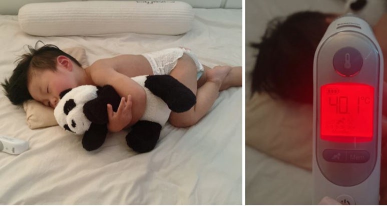 오원장의 육아일기 : 준수 파라인플루엔자증상 (2~5일 증상) 고열에 이은 기침 콧물 구토 😭😭 , 체온변화 관련 이미지 1