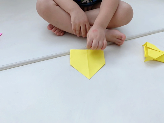 오원장의 육아일기 : 33개월아기 준수 엄마랑 우주선종이접기 아주쉬운종이접기🥰😘 관련 이미지 17