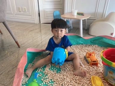 오원장의 육아일기: 집콕템 편백나무 큐브칩 편백칩 놀이 관련 이미지 29