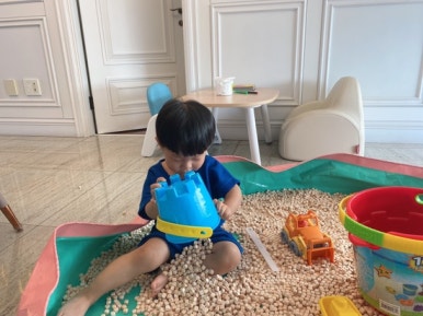 오원장의 육아일기: 집콕템 편백나무 큐브칩 편백칩 놀이 관련 이미지 26