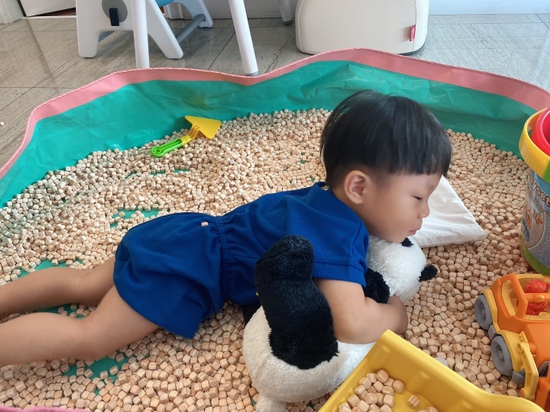 오원장의 육아일기: 집콕템 편백나무 큐브칩 편백칩 놀이 관련 이미지 37