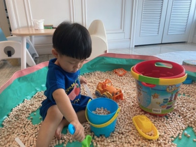 오원장의 육아일기: 집콕템 편백나무 큐브칩 편백칩 놀이 관련 이미지 18