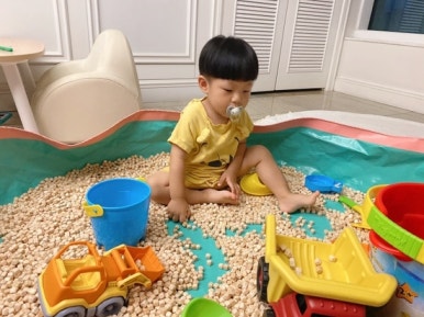 오원장의 육아일기: 집콕템 편백나무 큐브칩 편백칩 놀이 관련 이미지 5